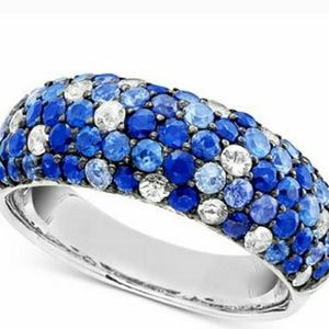 Effy sterling silver 925 and sapphires ring size 7